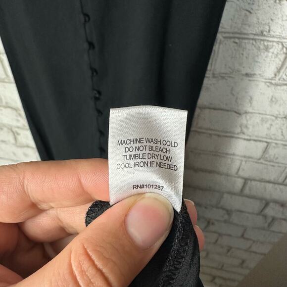 Alexia Admor Dress Milana Maxi Button Sleeveless Neutral Minimal Black 6 - Picture 7 of 10